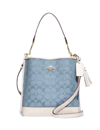 Coach Mollie Bucket Bag 22 In Signature Chambray