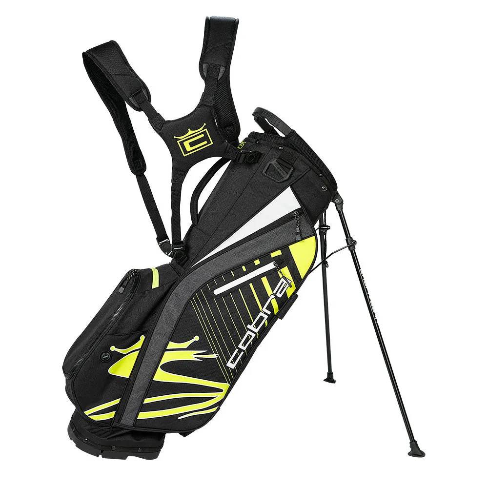 Cobra KING Ultralight Stand Bag - Black/Turbo Yellow