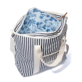 Cooler Tote Bag Navy Stripe