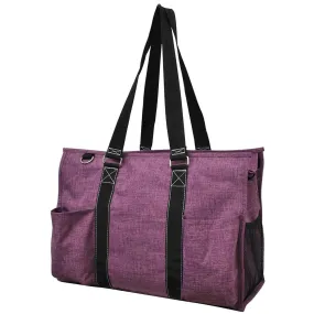 Crosshatch Cherry NGIL Zippered Caddy Large Organizer Tote Bag