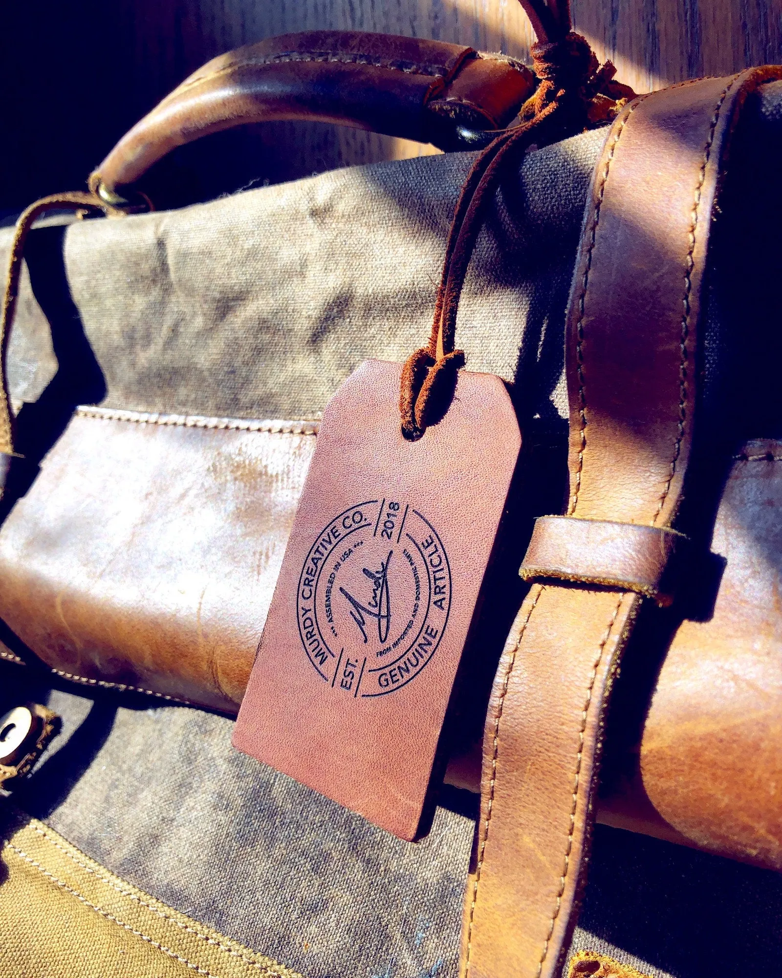 Custom Leather Bag Tag