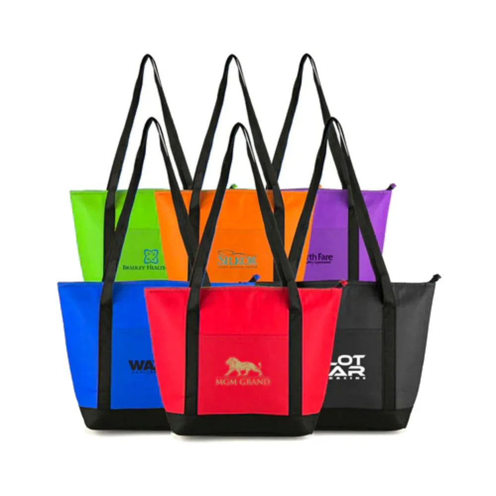 Customizable Fiesta Foil Lined Cooler Shoulder Tote Bag