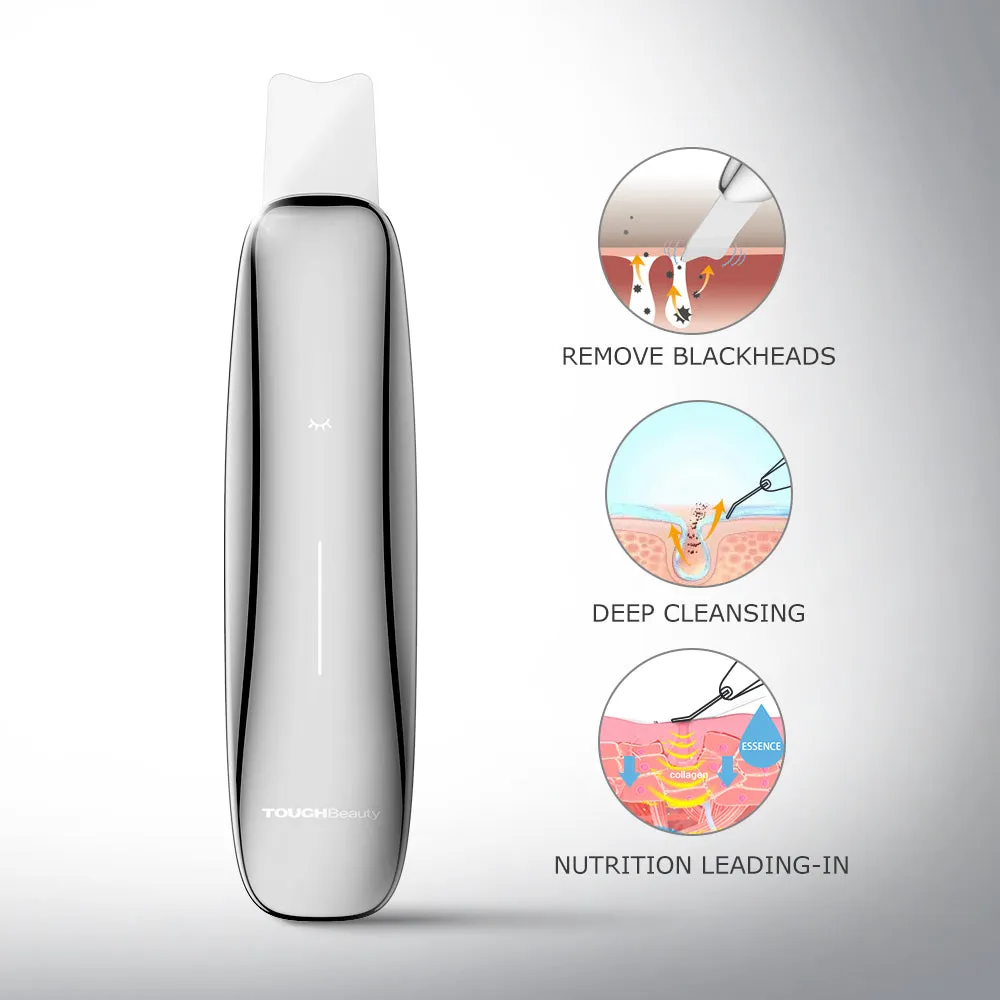 Deep Cleansing Ultrasonic Scrub Device, Ergonomic Design - TOUCHBeauty