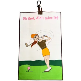 Did I Miss It Waffle Golf Towel