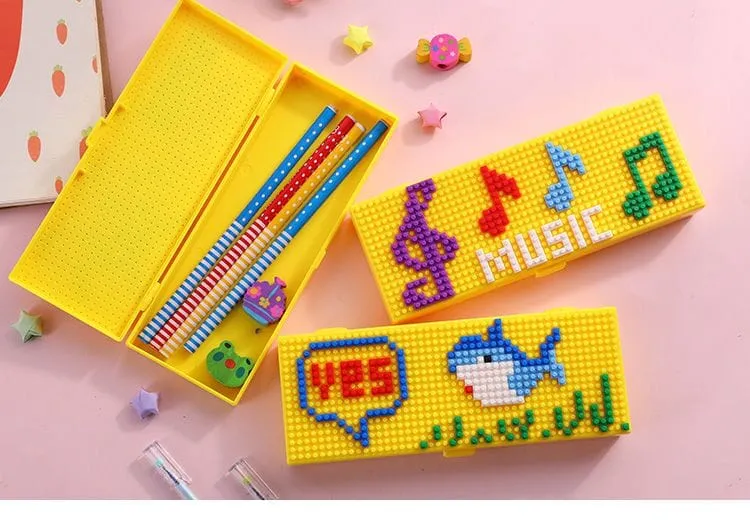 DIY Fun Puzzle Mini Blocks Pencil Case