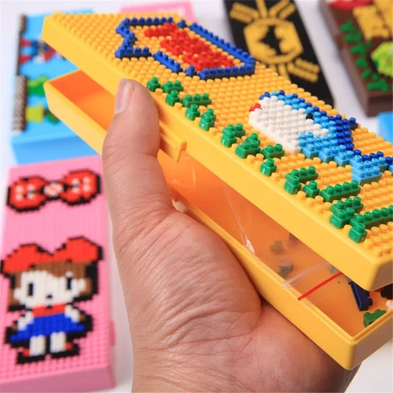 DIY Fun Puzzle Mini Blocks Pencil Case