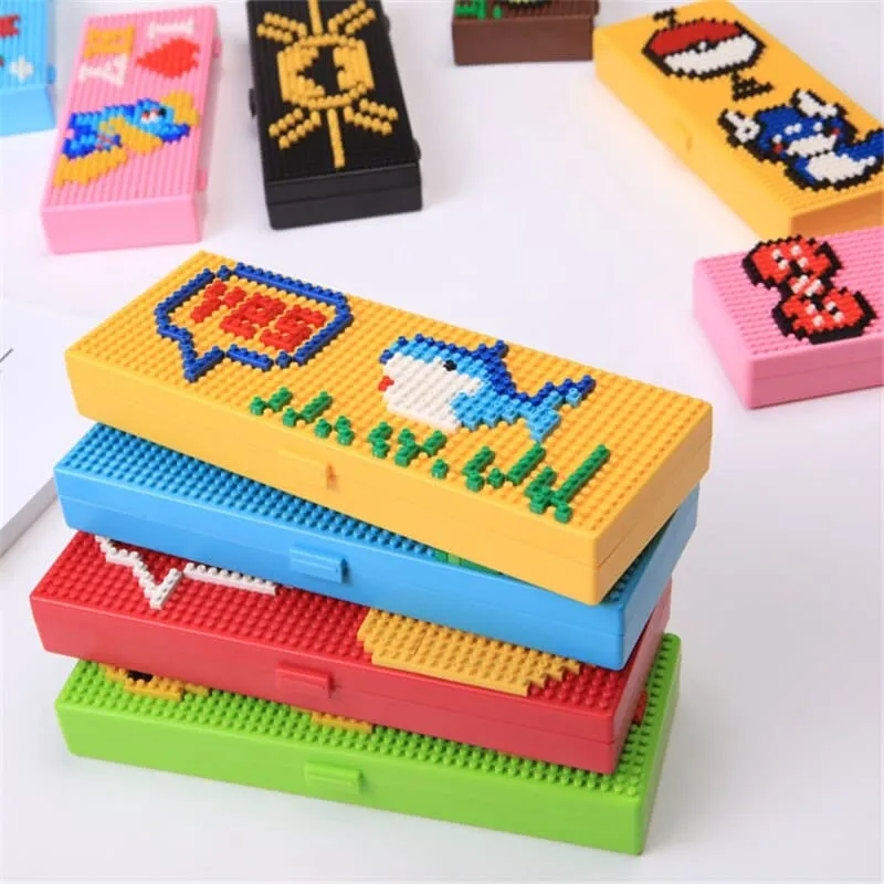 DIY Fun Puzzle Mini Blocks Pencil Case