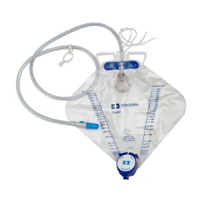 Dover™ Urine Drainage Bag, Needle Sampling, Anti-Reflux Chamber, Drain Tube, Poly Bag, 2000 mL