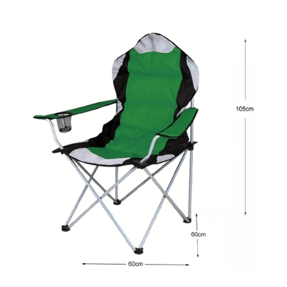 Foldable Padded Camping Chair with Cup Holder by KILIROO