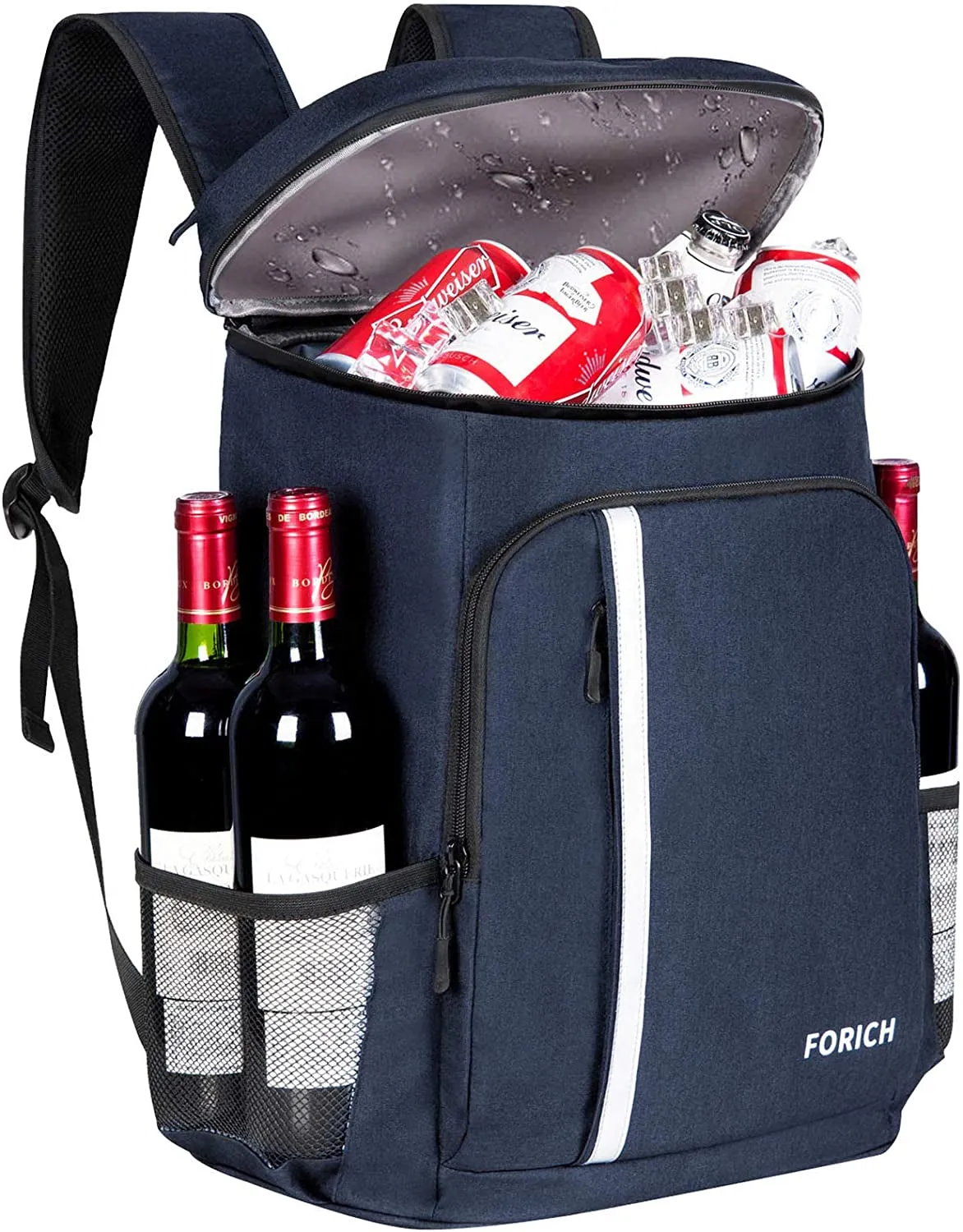 FORICH Insulated Waterproof Backpack Cooler Bag - Perfect for Work, Picnics, and More! Holds 30 Cans