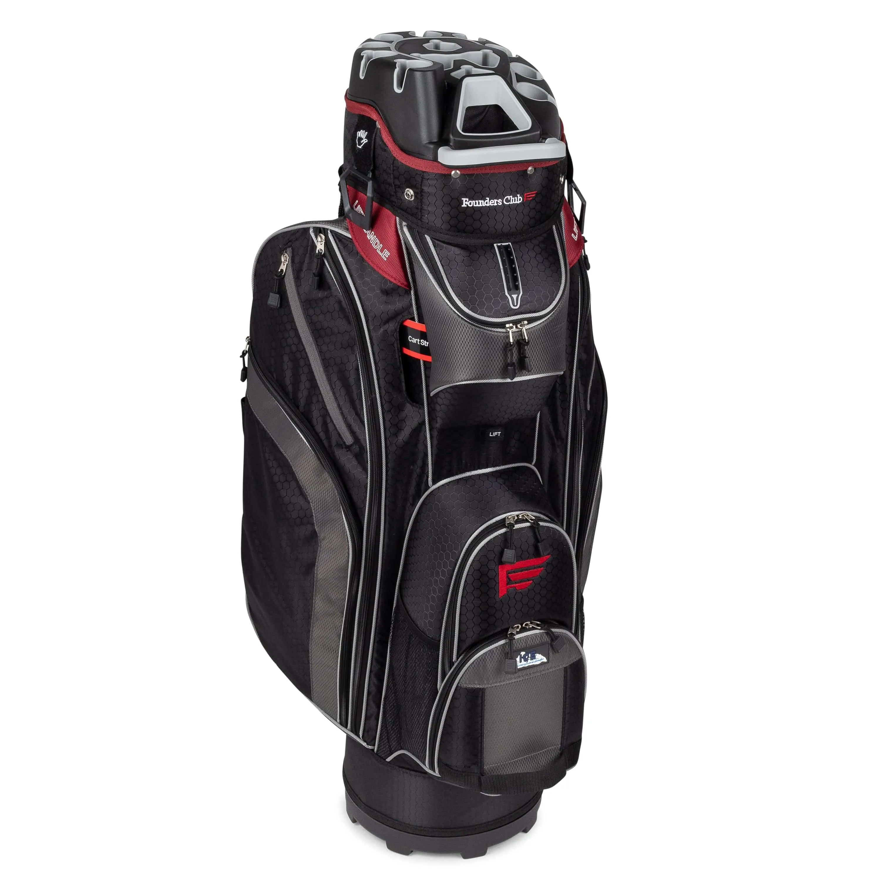 Founders Club Bomb Men's Golf Club Set with 14 Way Organizer Golf Charcoal Bag Right Hand