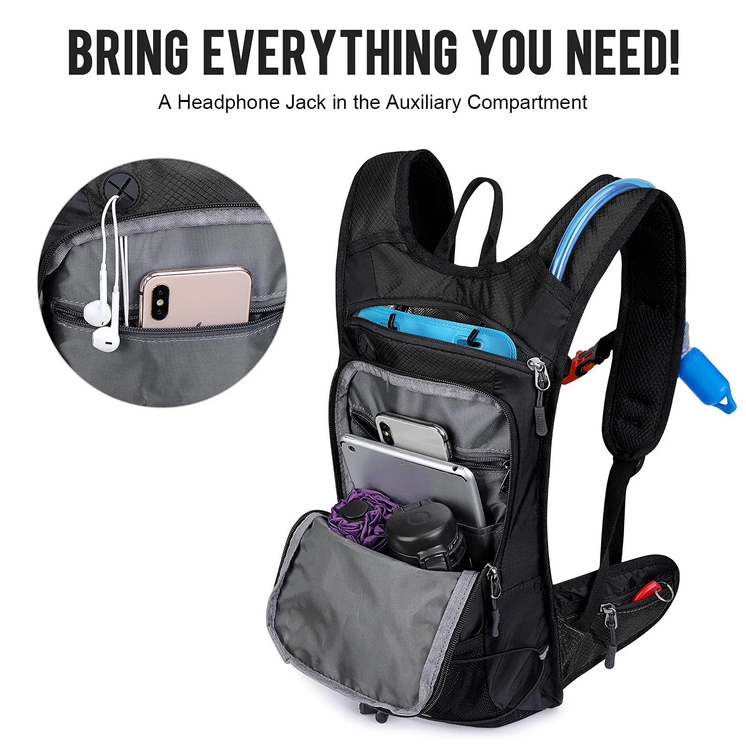 G4Free Insulated Hydration Backpack Pack with 2L BPA