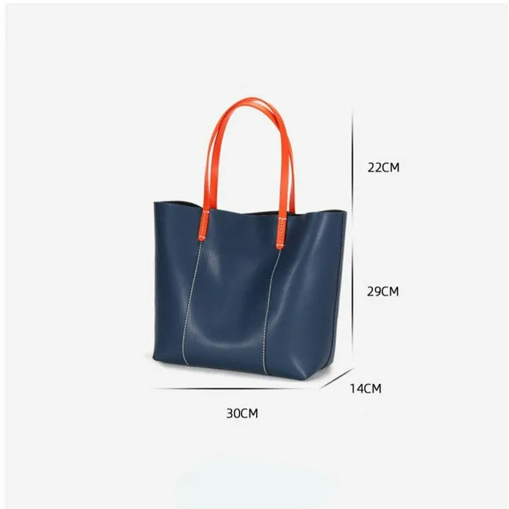 Genuine Leather Women Fashion Shoulder Tote Bag