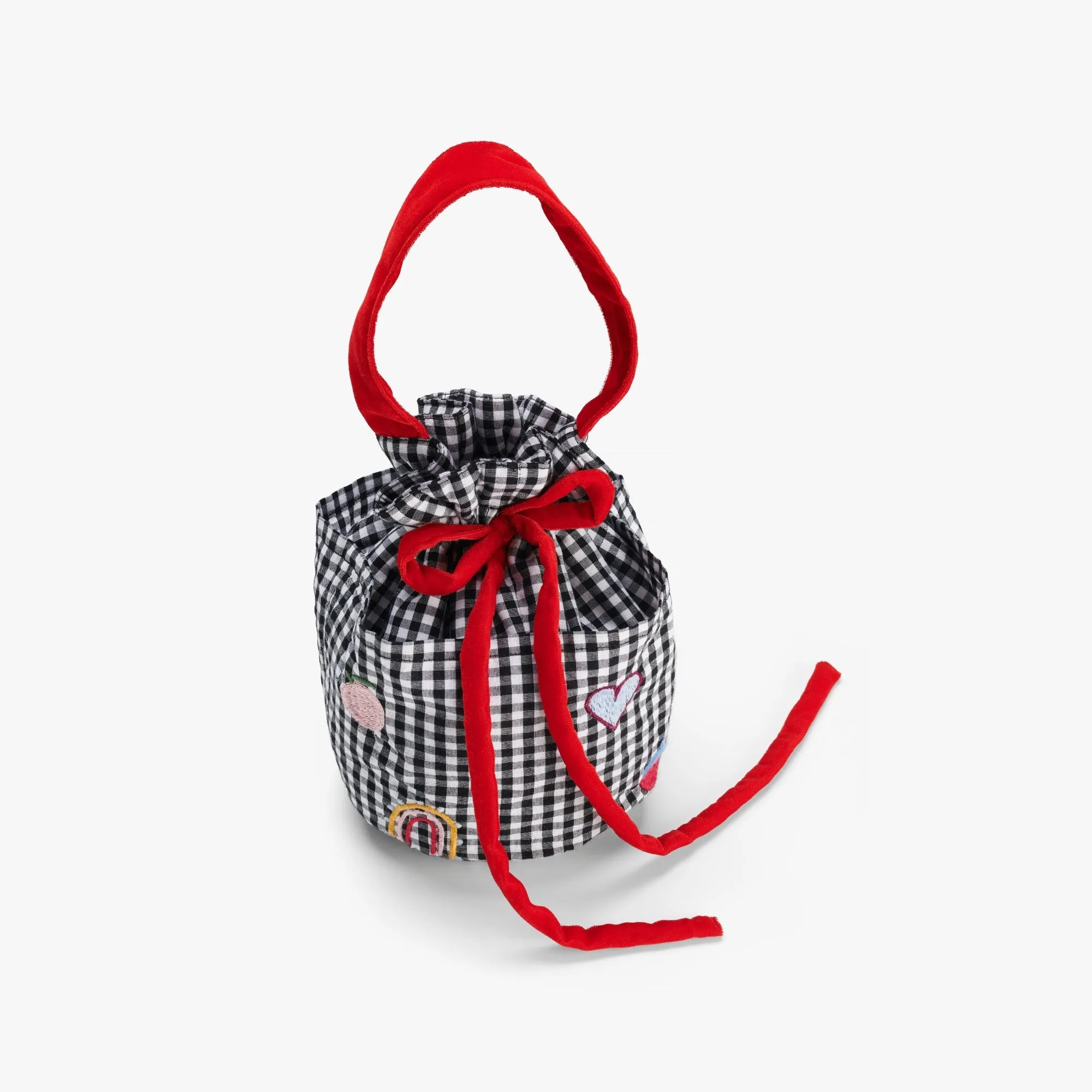 Gingham Bucket Bag