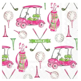 Girly Golf Cocktail Napkins