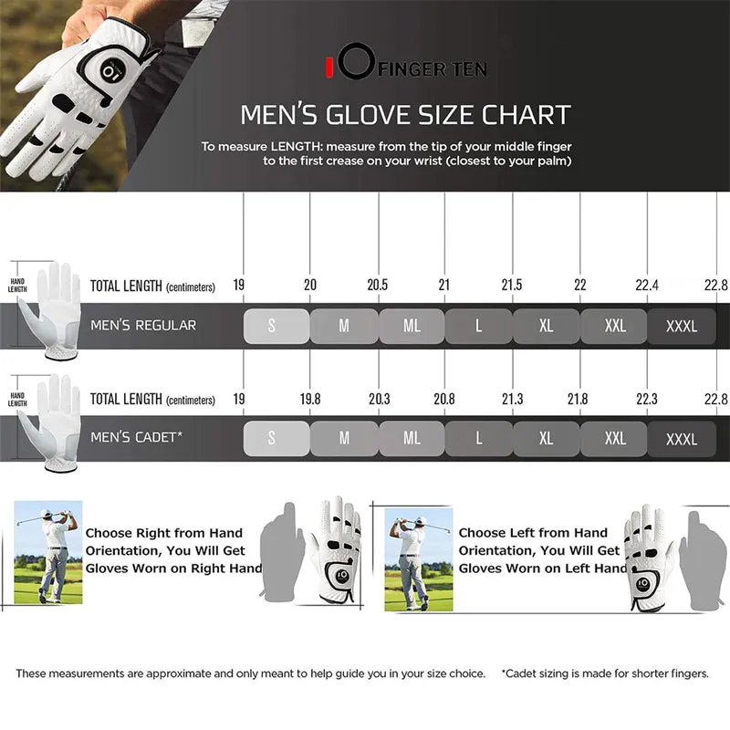 Golf Gloves Men All Weather with Ball Marker 2 Pack