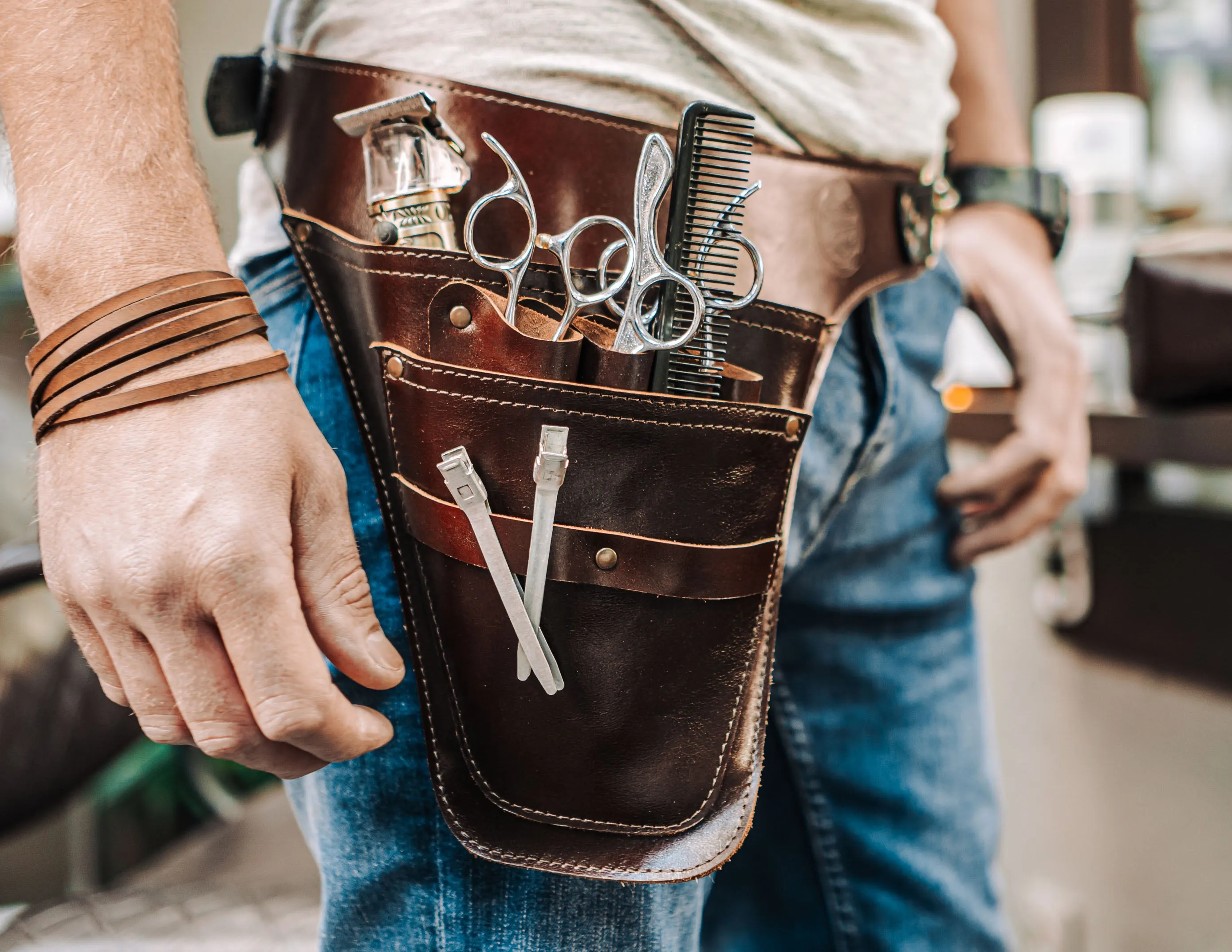 Hairdresser Tool Waist Bag | Florist Tool Belt | Gardener Belt Bag