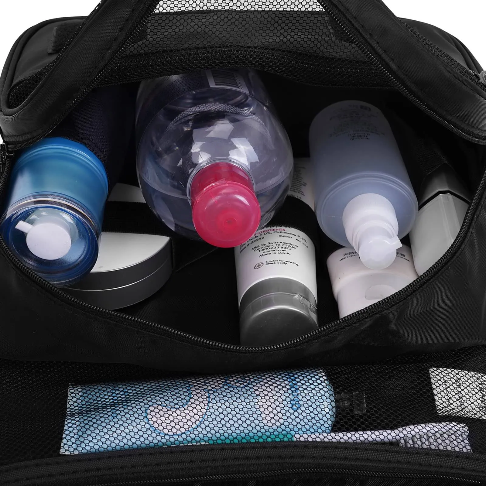 Hanging Travel Toiletry Make up Organizer Bag Pure Color