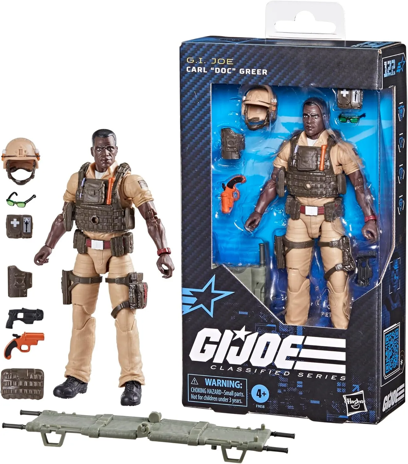 Hasbro G.I. Joe Classified Series #122 Carl Doc Greer Action Figure