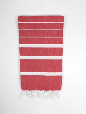 Ibiza Summer Hammam Towel, Lipstick Red