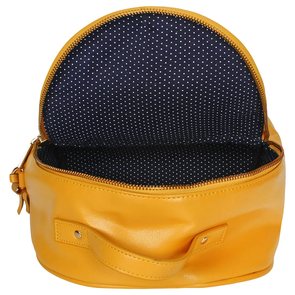 IMARS Shoulder Bag Yellow For Women & Girls (Backpack) Made With Faux Leather