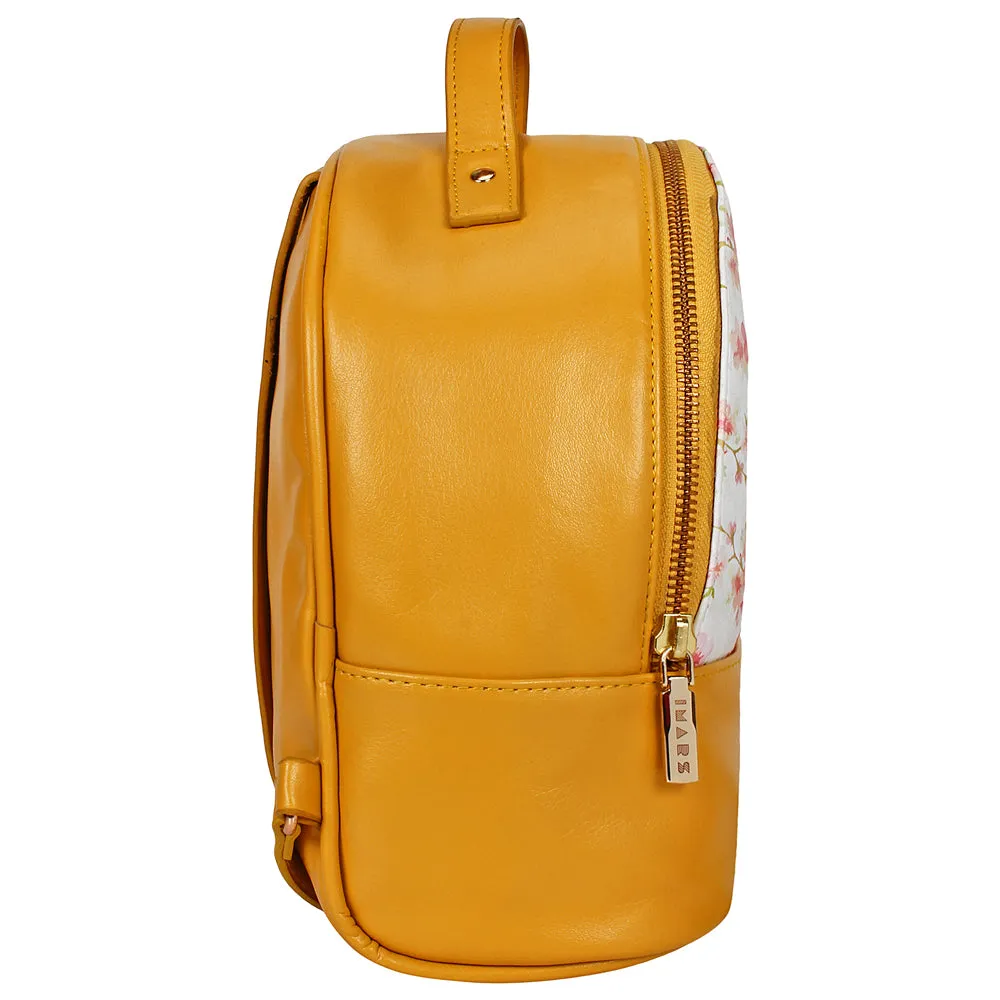 IMARS Shoulder Bag Yellow For Women & Girls (Backpack) Made With Faux Leather