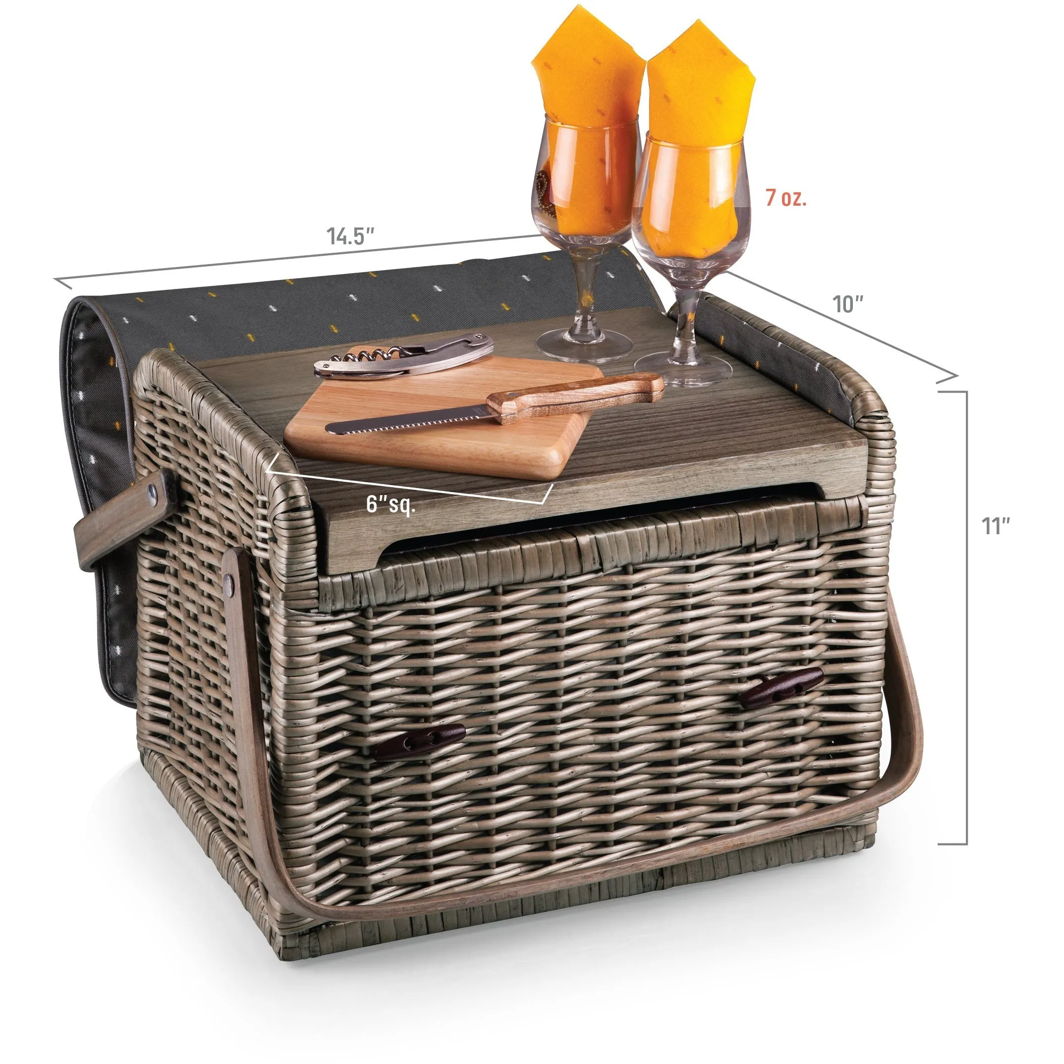 Kabrio Wine & Cheese Picnic Basket