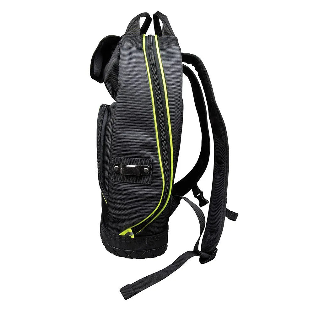 Klein Tools 55597 Tradesman Pro Tool Bag Backpack, 39 Pockets, Hi Viz, 20"