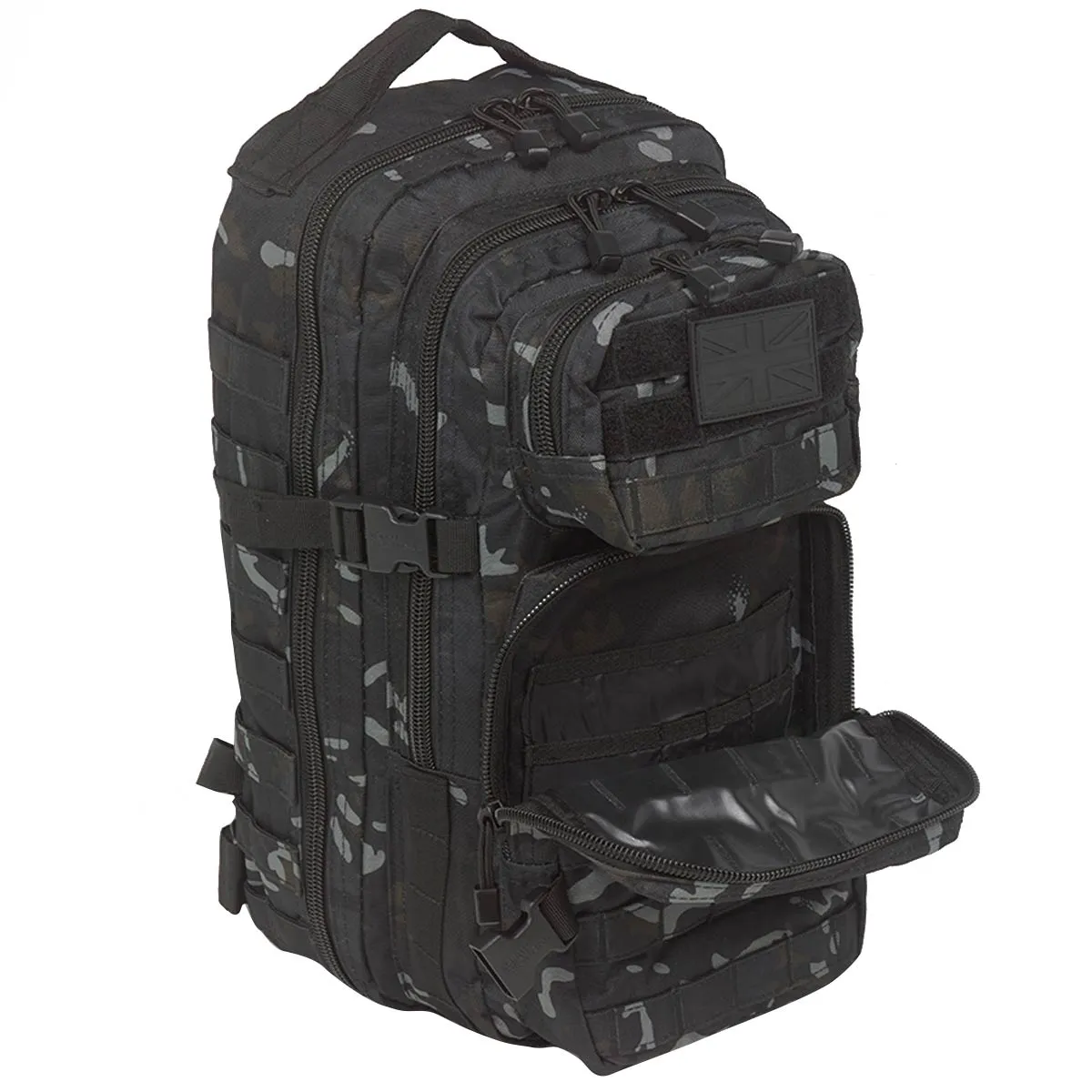 Kombat 28L MOLLE Assault Pack Black Camo