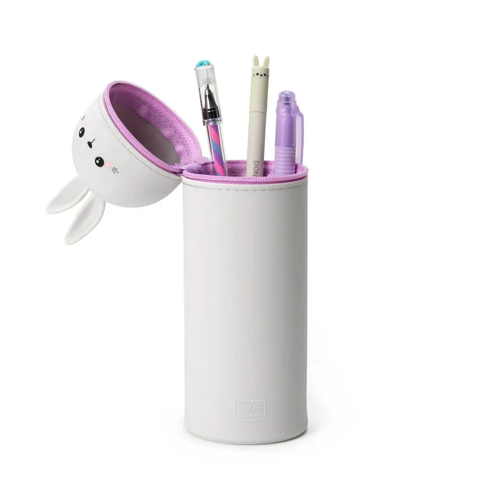 Legami Kawaii 2-in-1 Soft Silicone Pencil Case Bunny