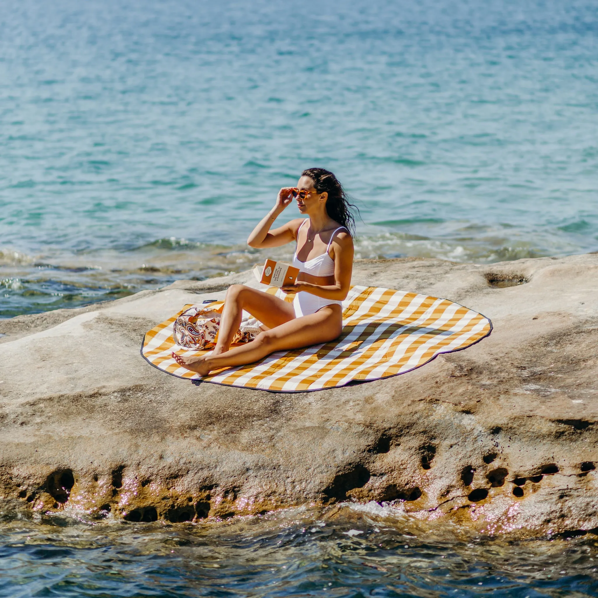 Love Rug - Gingham Butterscotch