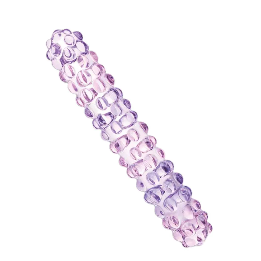 Lucent Lavender Beaded Glass Massager