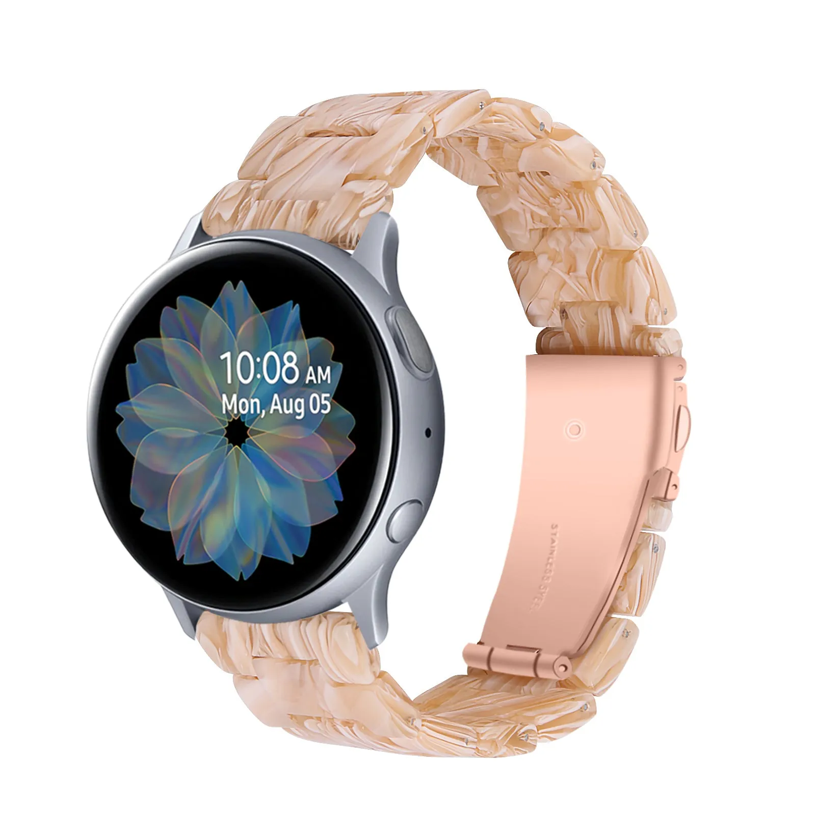 Luxurious Resin Link Band For Samsung Watch Multiple Colors Available