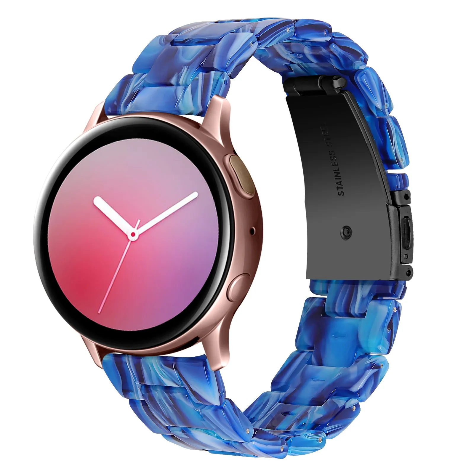 Luxurious Resin Link Band For Samsung Watch Multiple Colors Available