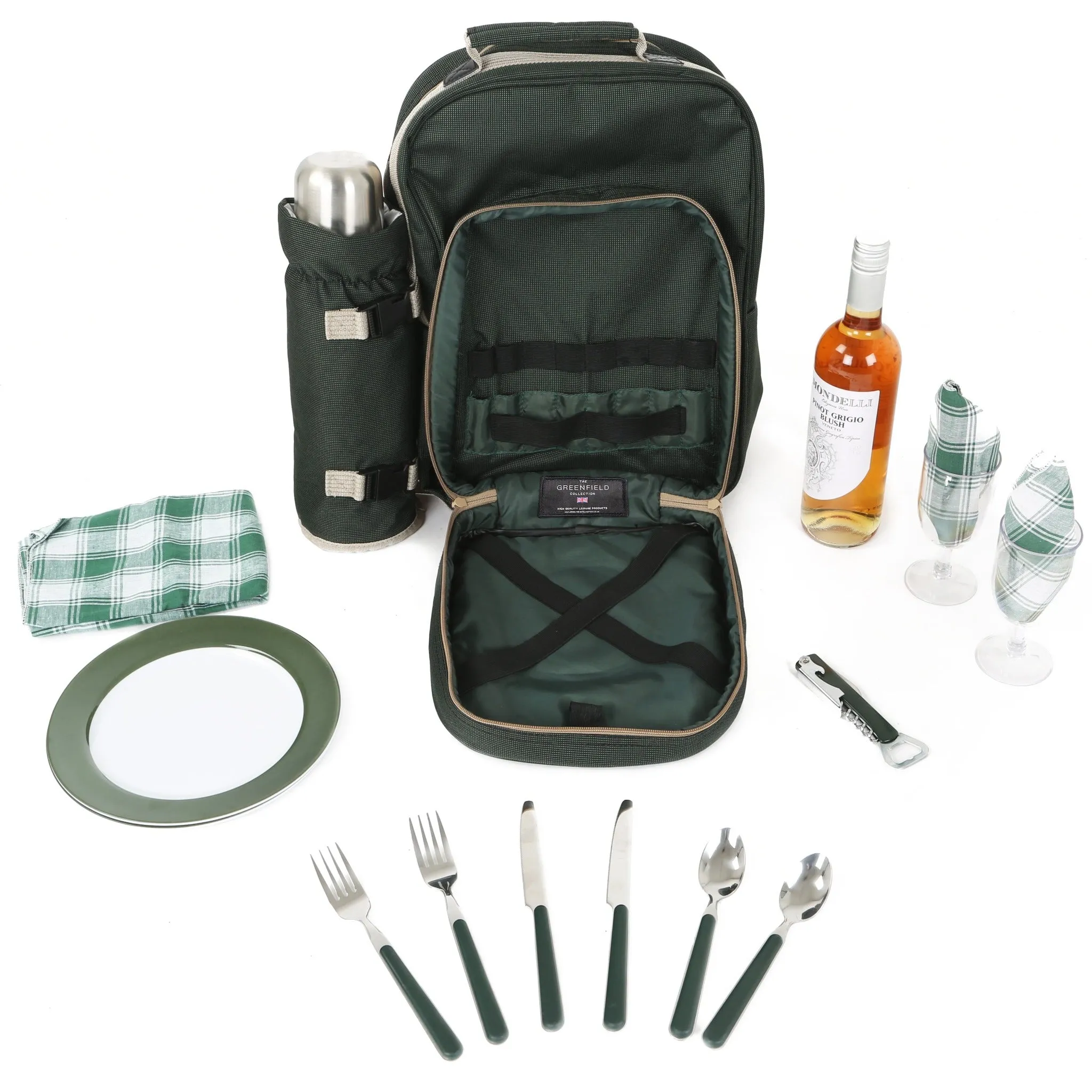 Luxury Picnic Backpack Hamper for Two People