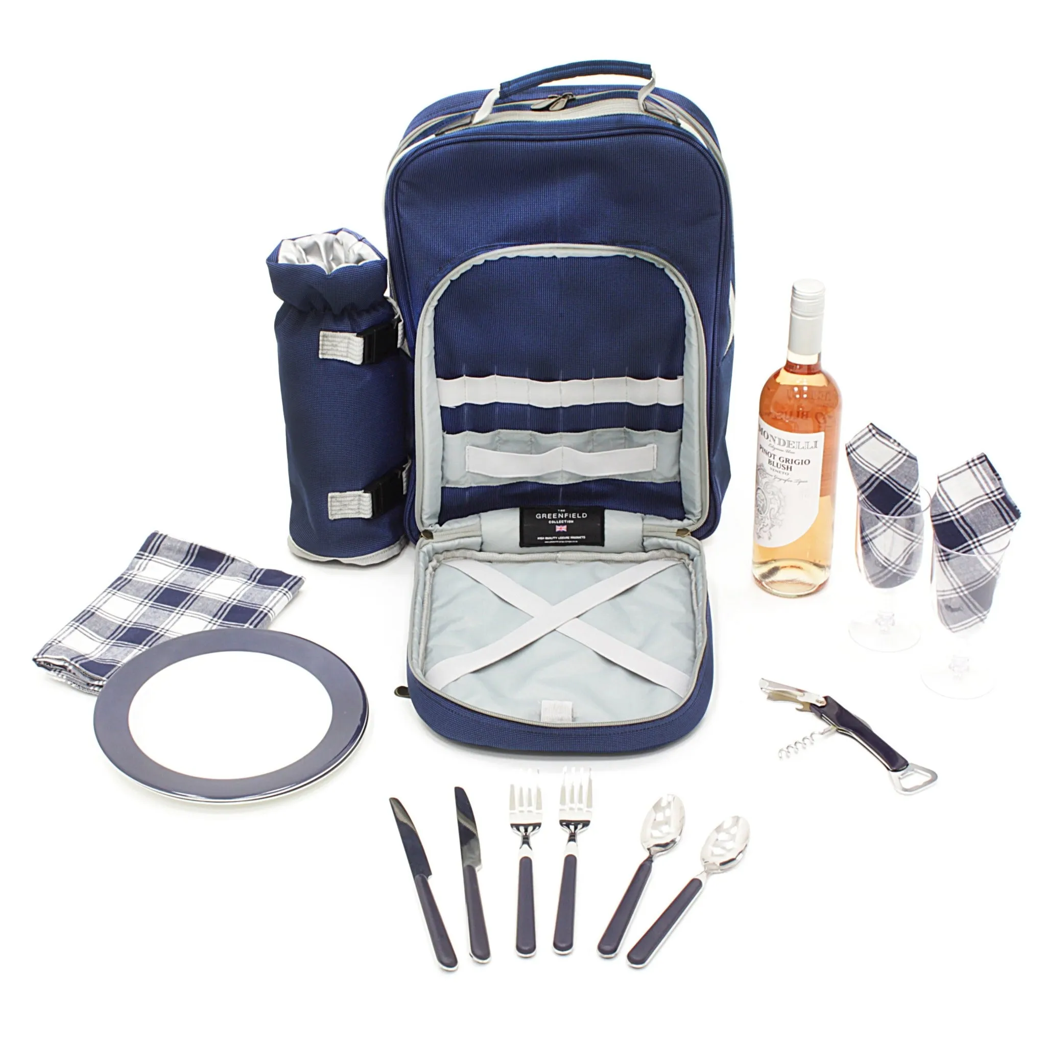 Luxury Picnic Backpack Hamper for Two People