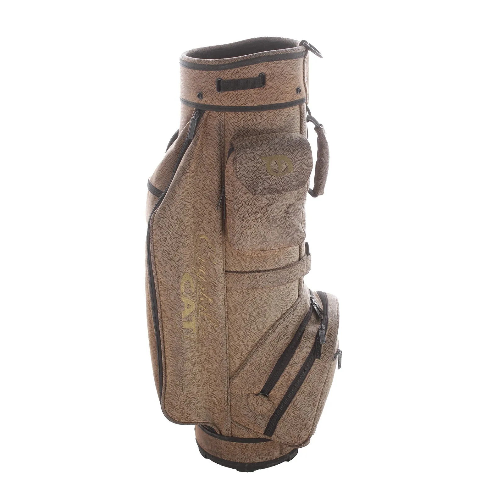 Lynx Crystal Cat Cart Bag - Brown/Black