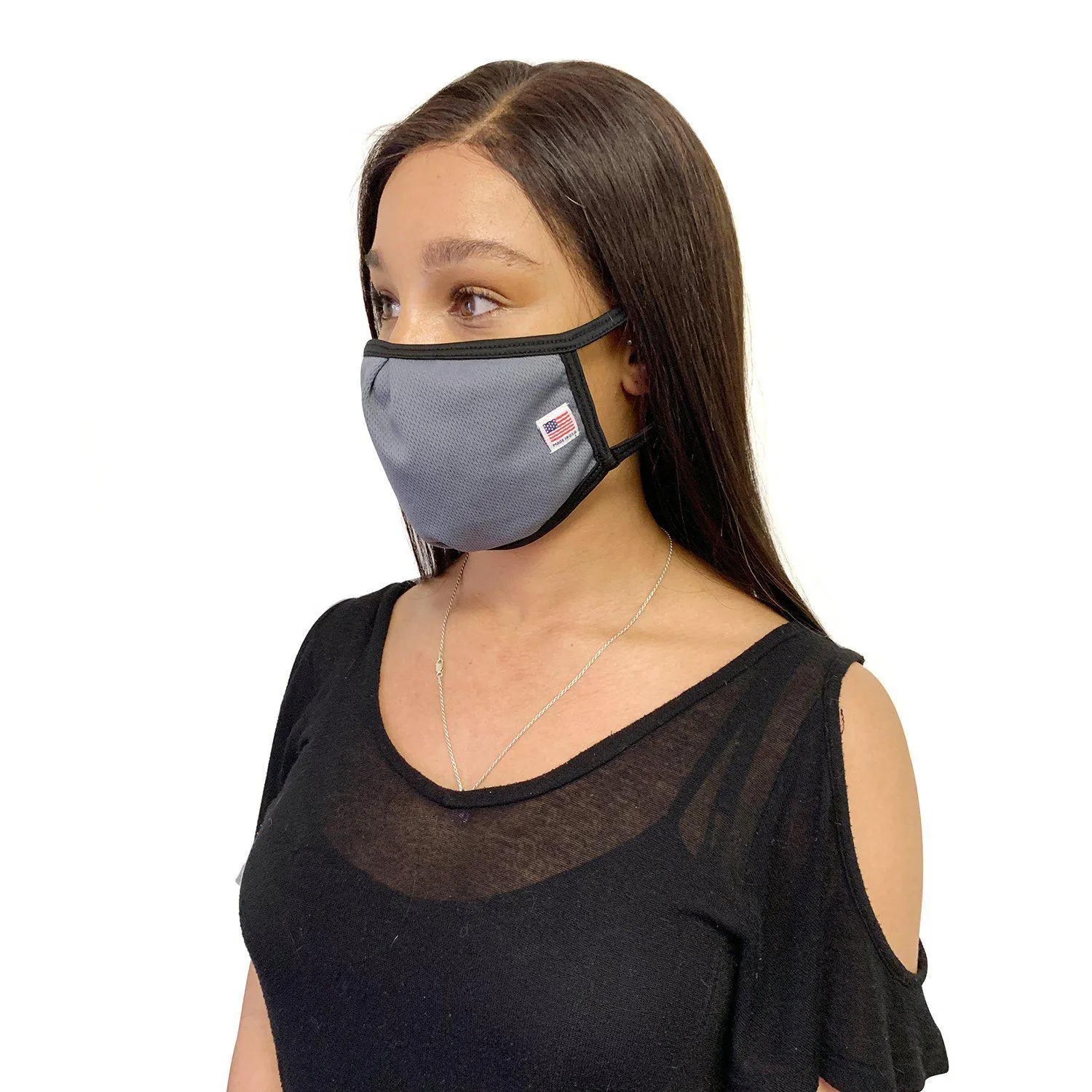 Made in USA Face Masks Mouth Nose Washable Reusable Double Layer Mask Cotton Cloth Blend