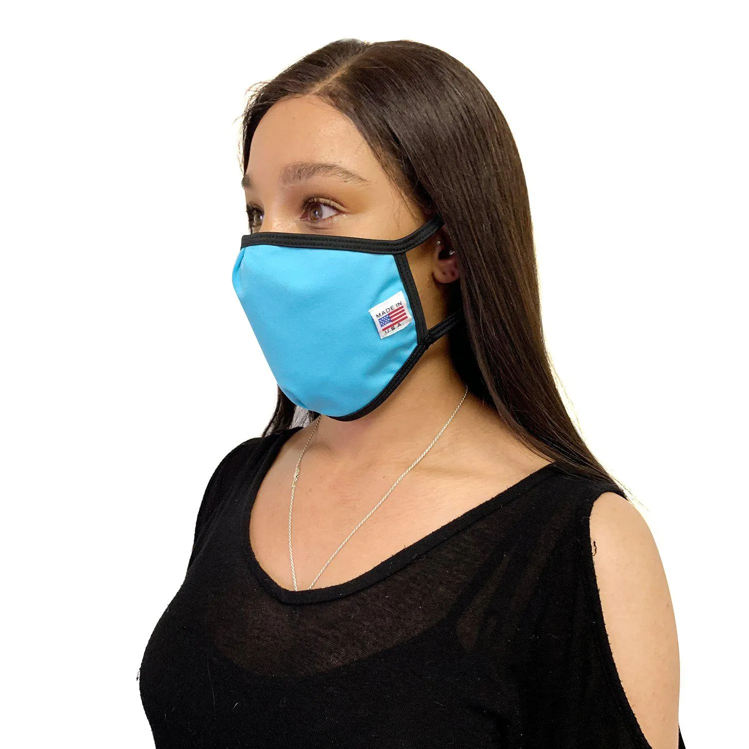 Made in USA Face Masks Mouth Nose Washable Reusable Double Layer Mask Cotton Cloth Blend