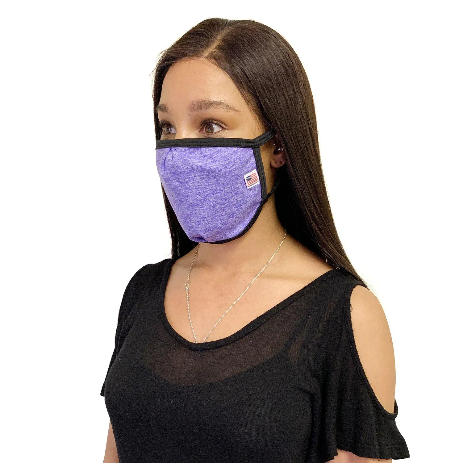 Made in USA Face Masks Mouth Nose Washable Reusable Double Layer Mask Cotton Cloth Blend