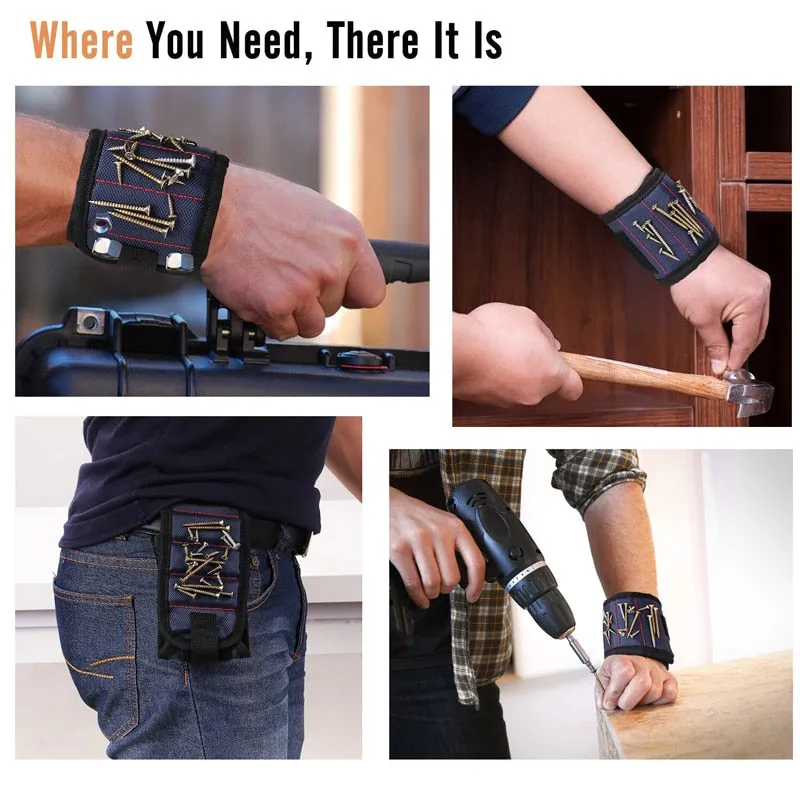 Magnetic Wristband Portable Tool Bag