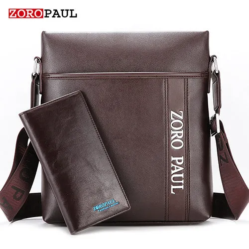 Men Leather Shoulder Bag and Purse