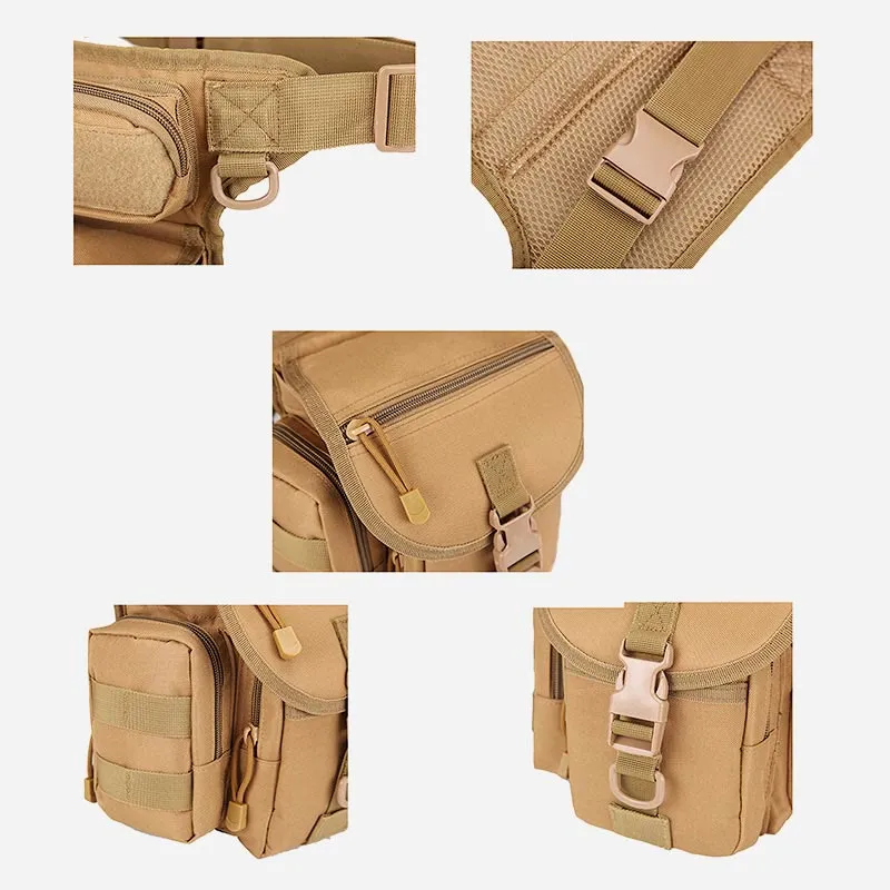 Men's Multi-purpose Leg Bag Outdoor Tool Waist Bag Riding Military Multi-purpose Bag Oxford Tactical Bag