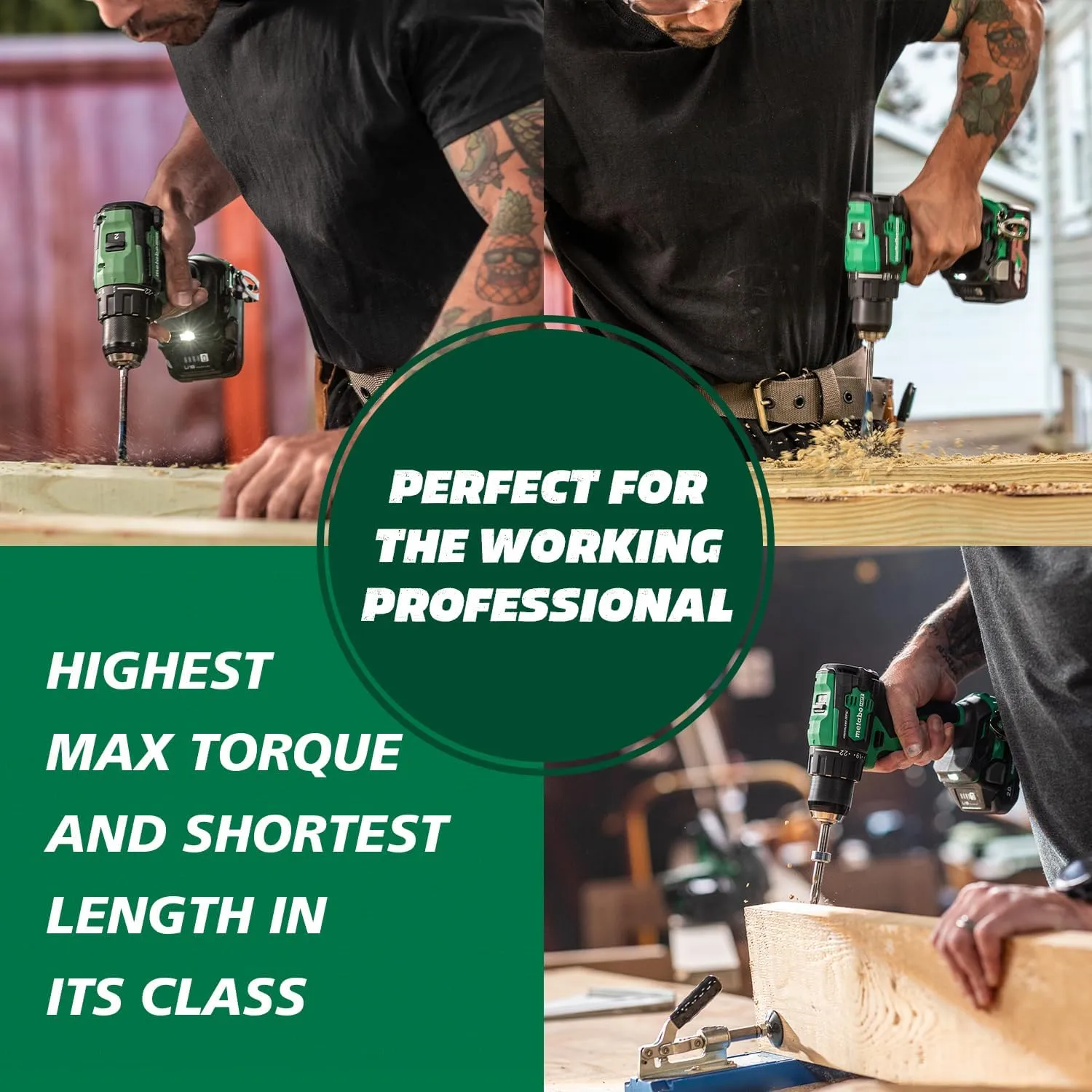 Metabo HPT 18V Multi-Volt Cordless Driver Drill Kit | 620 in-lbs. of Torque | DS18DEX