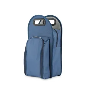 Metro™: 2-Bottle Tote in Navy & Grey