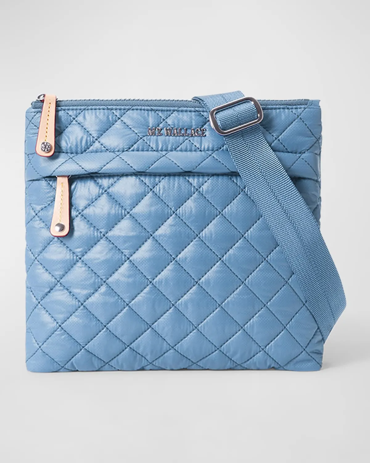 MFlat Quilted Nylon Crossbody Bag