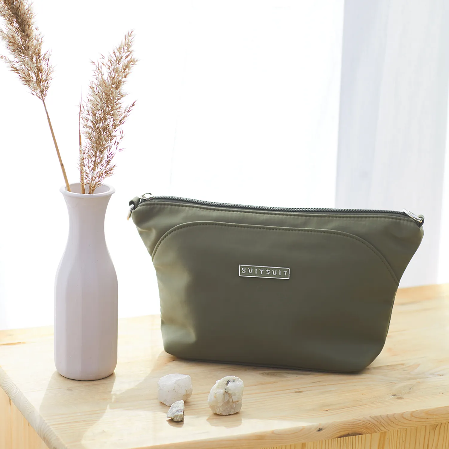 Natura - Dark Olive - Toiletry Bag