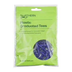 Northern Golf Blue Plastic Graduated Tees