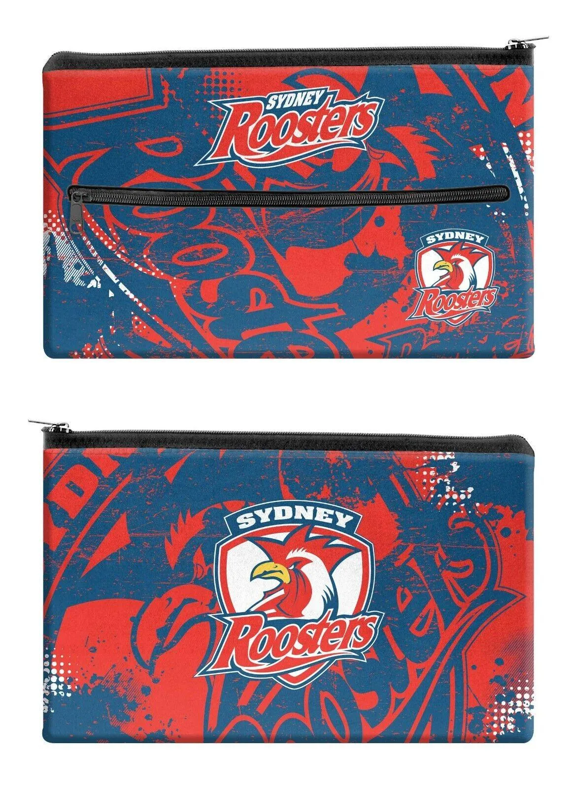 NRL Pencil Case - School - Work - Large - Sydney Roosters - 33cm x 21cm