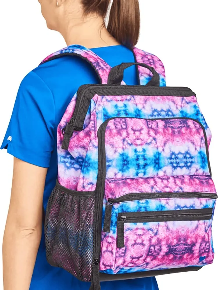 NurseMates Ultimate Backpack | Berry Blue Tie Dye